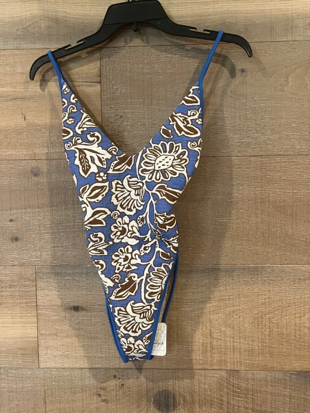 NWT FREE PEOPLE printed amber one- piece swimsuit size S